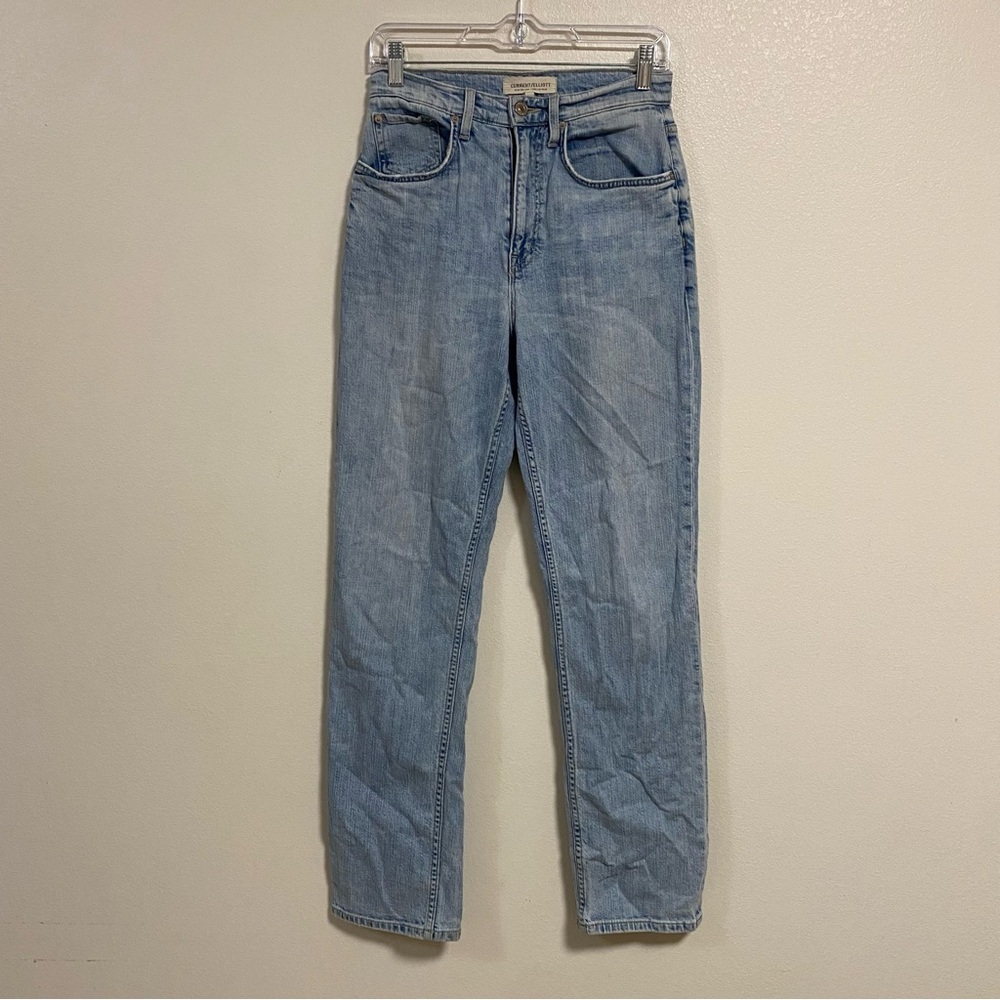 Current/Elliott Jeans Women’s Size 25 Light Blue High rise straight leg Jeans